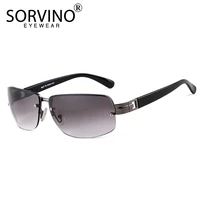 sorvino luxury rimless rectangle sunglasses 2020 men designer 90s flat top crystal green brown tint rave sun glasses shades sp62