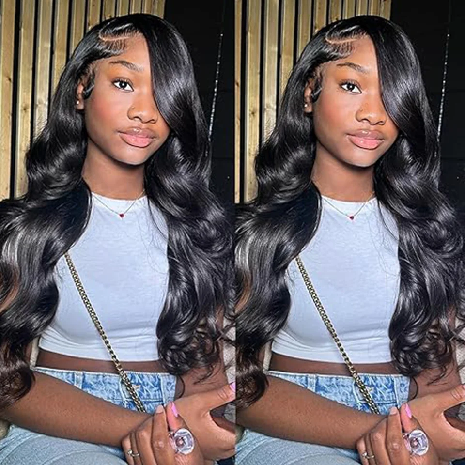 Парики женские из натуральных человеческих волос на сетке спереди 180% x 4