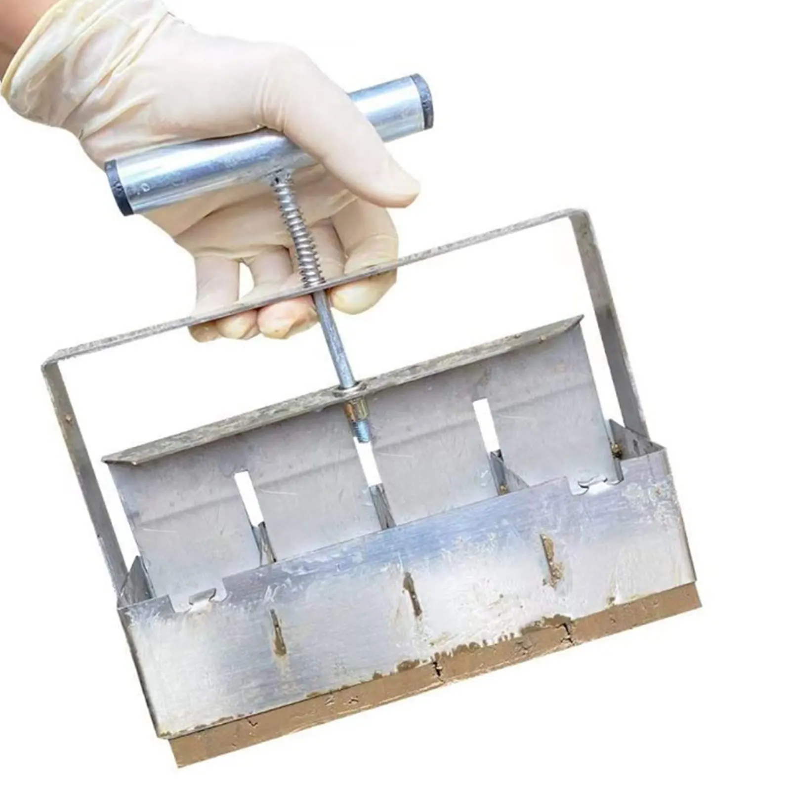 

Hand-held Seedling Soil Blocker Hand-held Soil Blocking Maker Manual Square Soil Block Maker For Seed Greenhouses Eliminates