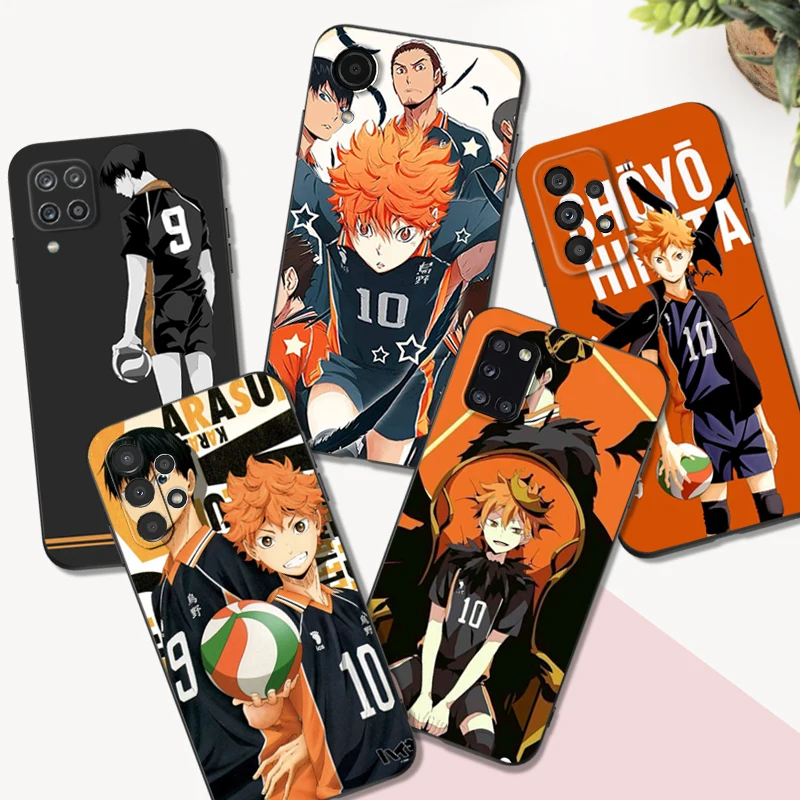 Черный чехол из ТПУ для Samsung galaxy S22 S20 S21 FE PLUS ultra + S10 E lite, задняя крышка Tsukishima, жакет Haikyuu