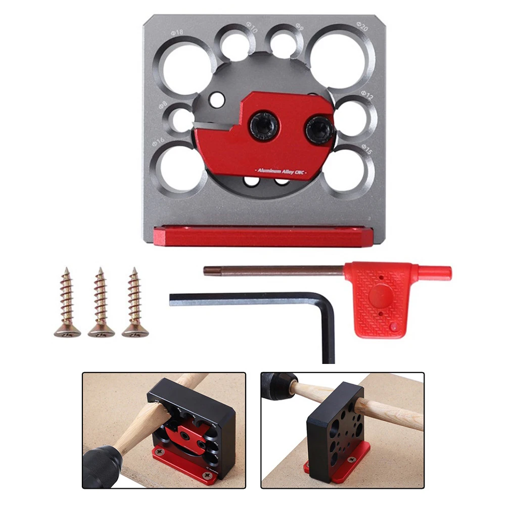 

Dowel Maker Jig With Carbide Blades 8mm-20mm Woodworking Tool 8-hole Electric Drill Milling Dowel Round Rod Auxiliary Tool