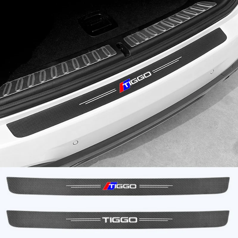 

1pc Car Door Sill Tail Trunk Threshold Sticker Protective Bumper Film Decals for CHERY TIGGO 3 4 5 7 PRO 8 2005-2022 Accessories