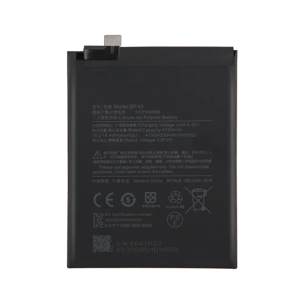 

Replacement Battery For Xiaomi Mi 11 Lite BP42 Rechargeable Phone Battery 4250mAh With Tools