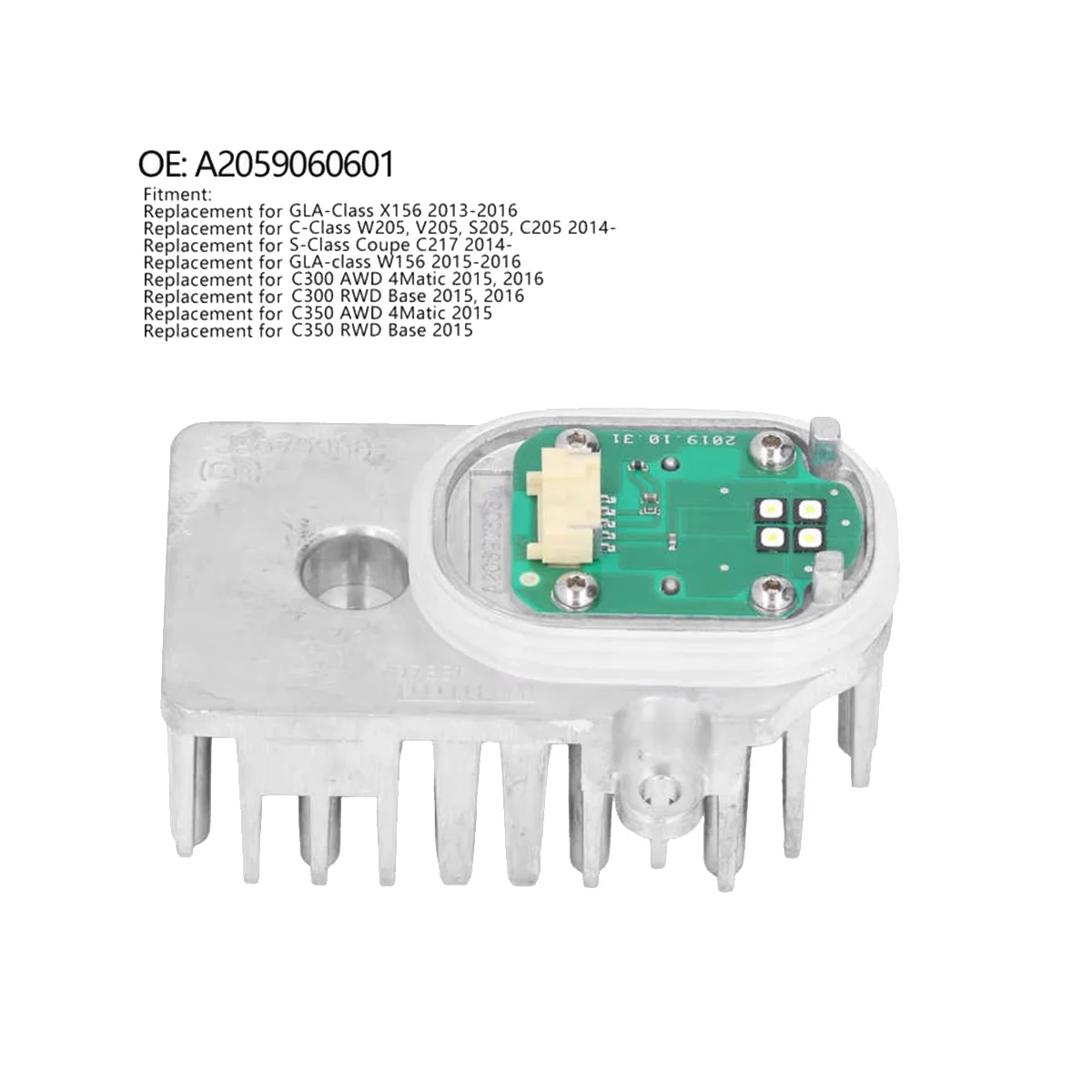 Дневные ходовые модули 1305715284 ДХО для класса C S W205 W156 W217 A2059060601 дневные огни с