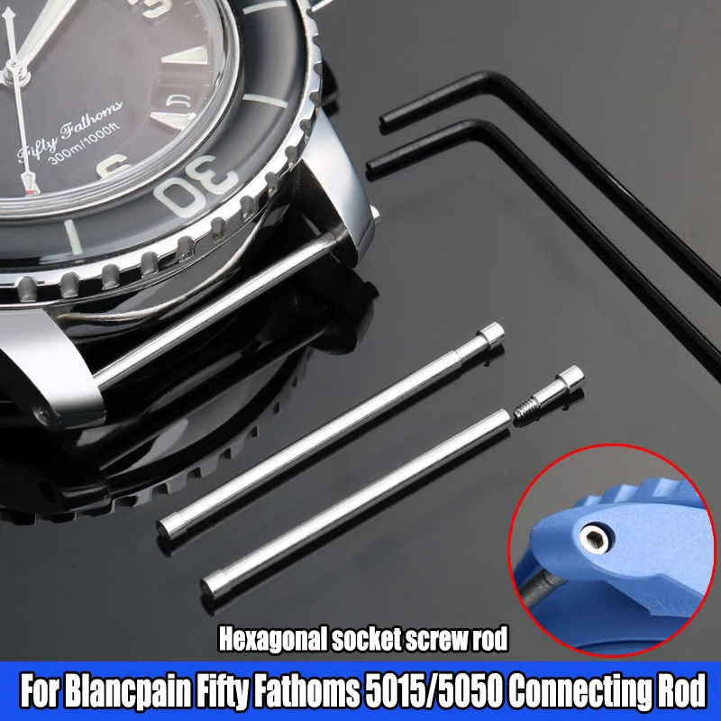 Свинцовый винт для Blancpain 50 fathoms 5025 5015 22 мм 23 мужской шатун из нержавеющей стали с