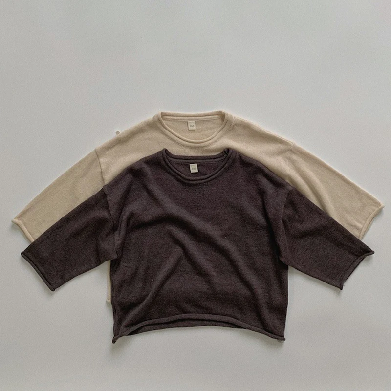 RiniLucia 2022 Summer Childre Solid T-shirt for Boy O Neck Short Sleeve Boys T Shirt Girls Tops Tees Cartoon Kids Clothes