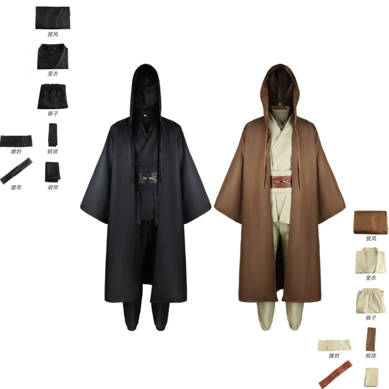 

Star and War Jedi Cosplay Costume Anakin Outfits Clothes For Women Men Replica Rob Halloween Masquerade Party Clothes