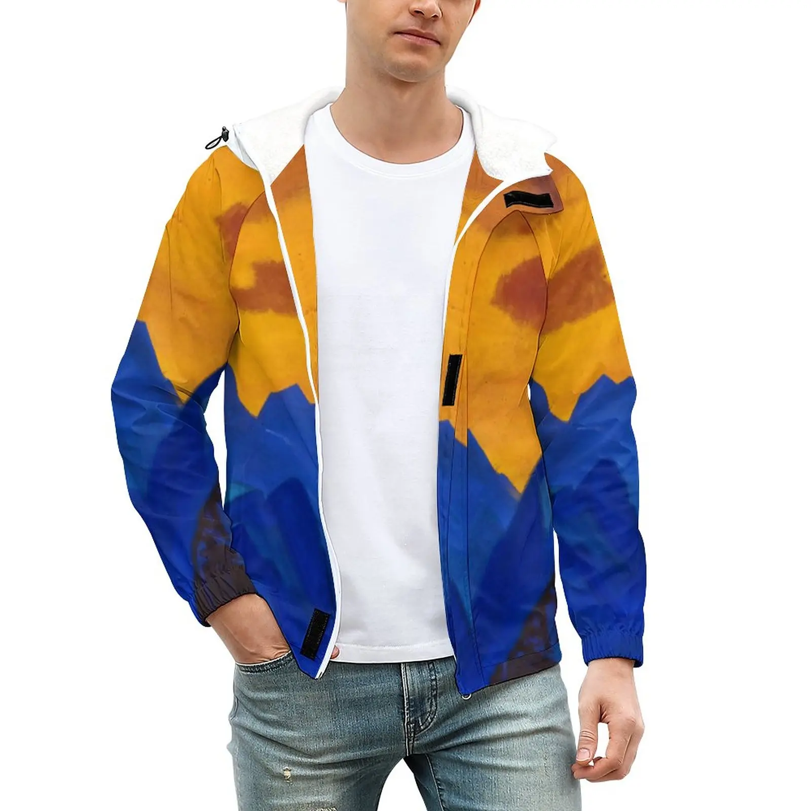 

Ветровка мужская с капюшоном, Уличная Повседневная теплая куртка, Классическая верхняя одежда в стиле оверсайз, зима