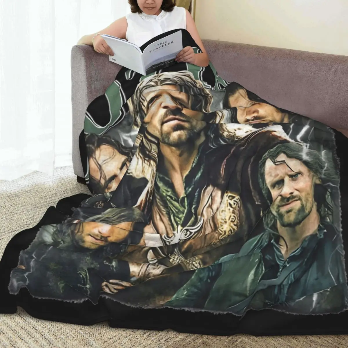 Одеяло Hozier Funny Meme Aragorn коралловое флисовое плюшевое летнее многофункциональное