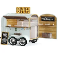 Custom Vintage Bar Box Conversion Business Horsebox Trailer Bar Dessert Cart Ice Cream Food Truck Coffee Food Cart Horse Trailer