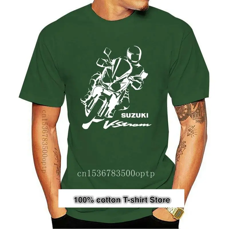 

Camiseta de moda para hombres y mujeres, camisa divertida con estampados personalizados, V Strom Rider, 010566