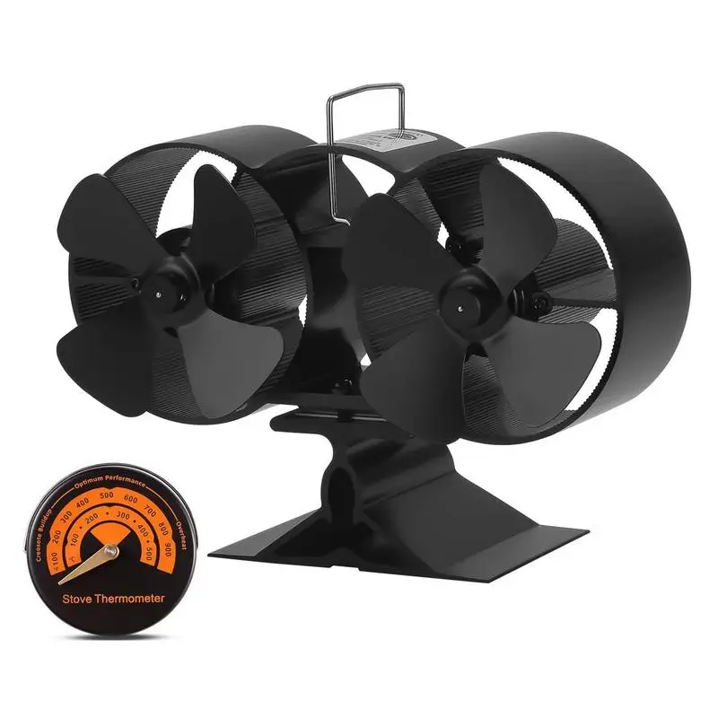 

Wood Stove Fan Heat Powered 8 Blades Heat Powered Fireplace Fans Eco Thermoelectric Fan To Bring More Warm Air Suitable For For