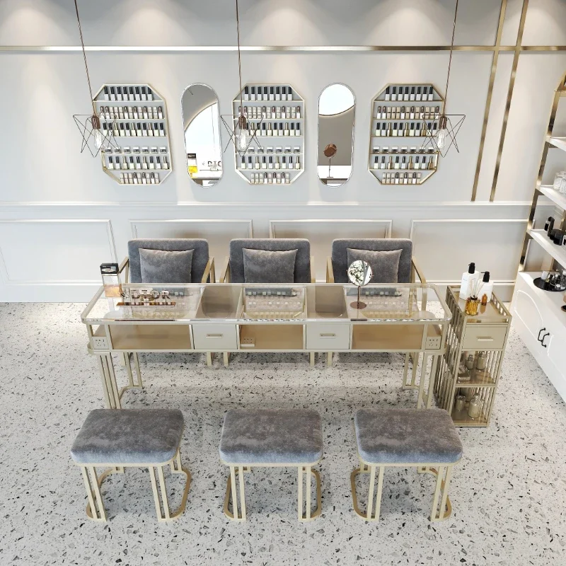 Роскошный профессиональный женский современный стеклянный ящик для косметики