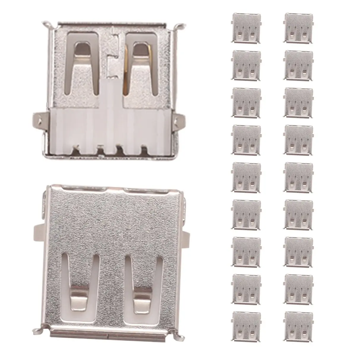 A40I 20 шт. USB-разъем типа A, 4-контактный, DIP, угловой, гнездовой, соединительный (art.: 3920dbddea81d) - 3920dbddea81d