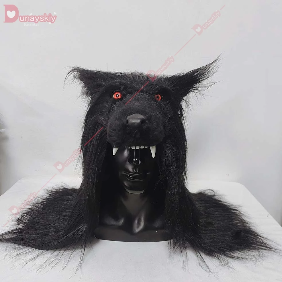 Жуткий костюм волка маска для косплея набор когтей оборотня на Хэллоуин перчатки