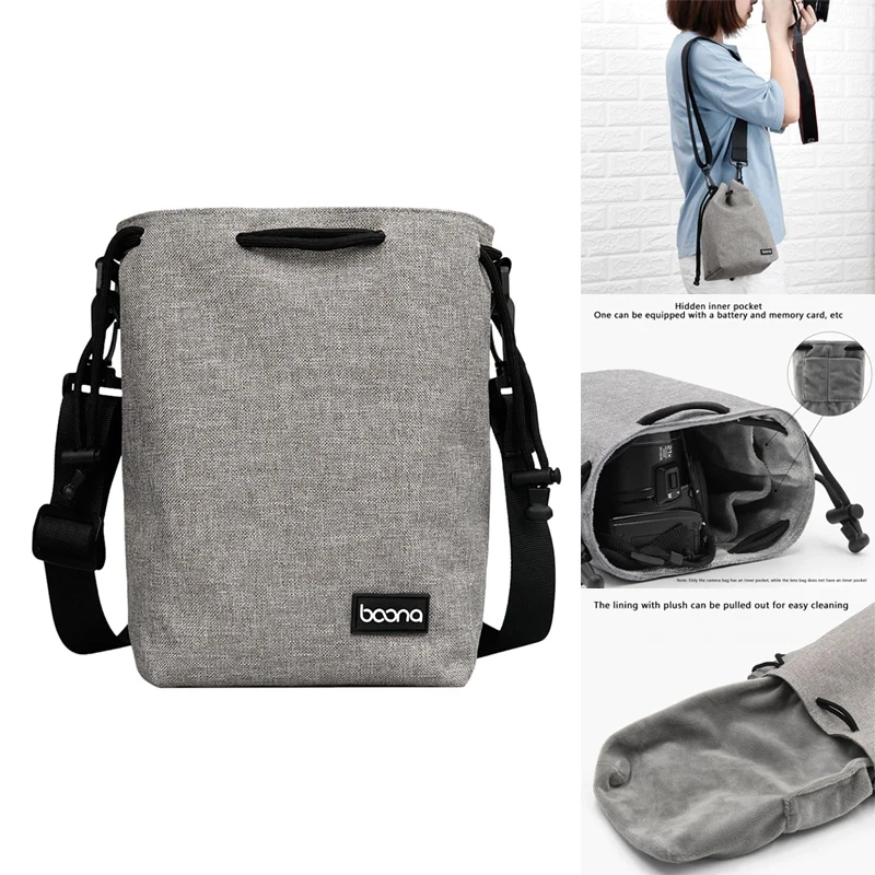 

BOONA Drawstring Camera Case, Waterproof SLR For Canon Sony Fuji Leica
