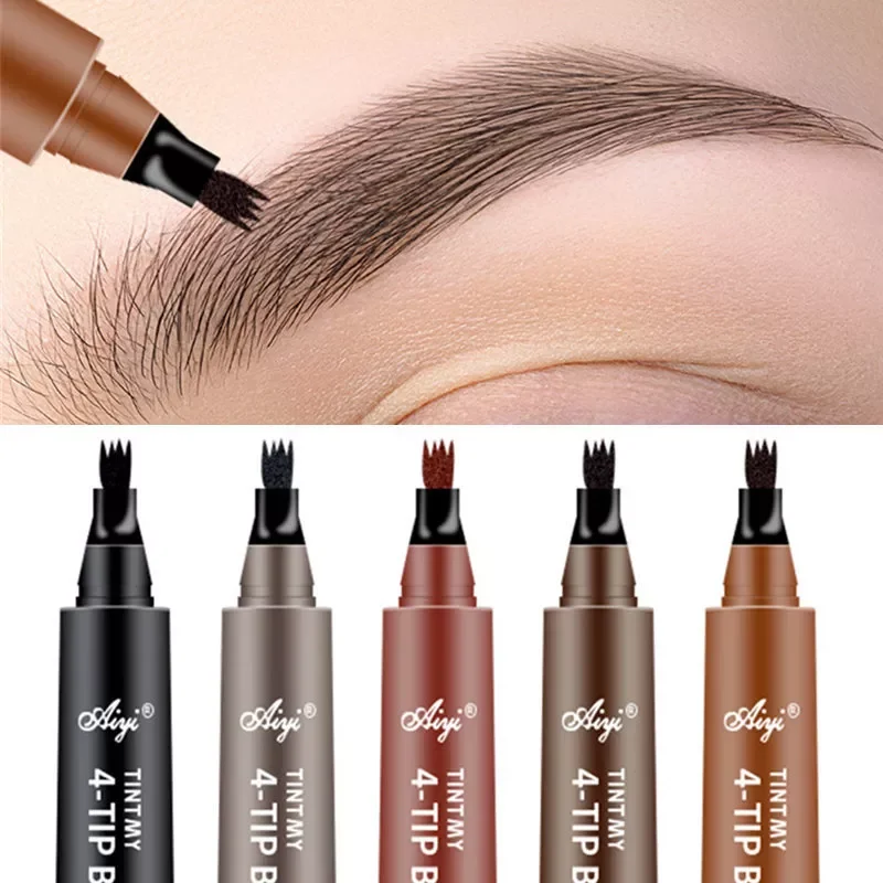 

NEW2023 Fork Waterproof Eyebrow Pencil Women 3D Long Lasting Natural Liquid Eye Brow Pen Eyebrow Tint Tattoo Pen Tip Makeup Tool