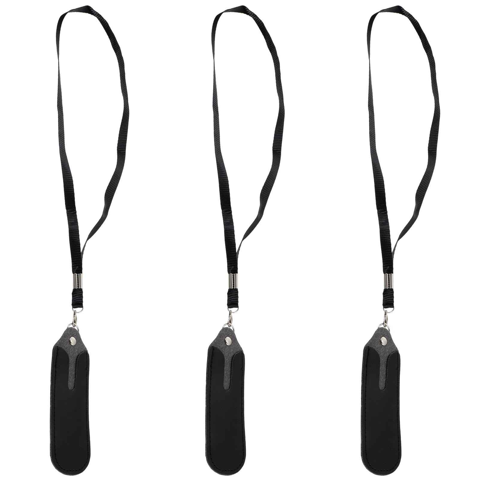 

3 Pcs Voice Recorder Carrying Cases Recording Pen Storage Holder with Lanyard