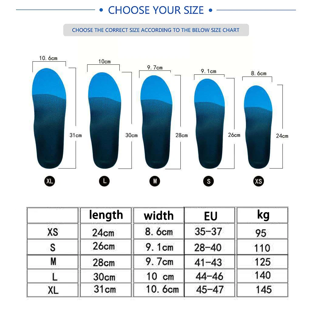 Plantar Fasciitis Feet Insoles Arch Supports Orthotics Memory Foam Inserts Relieve Flat Feet High Arch Foot Pain