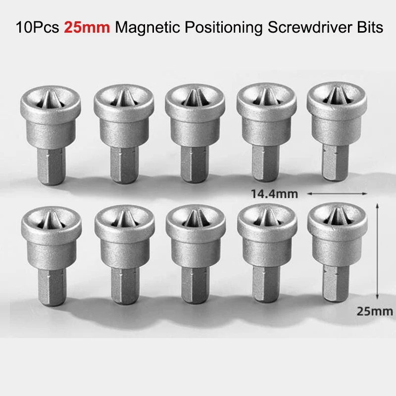 

25/50mm Magnetic Positioning Screwdriver Bits PH2 Plasterboard Drywall Screwdriver Bit Hex Shank Stop Screw Gypsum Board Locator