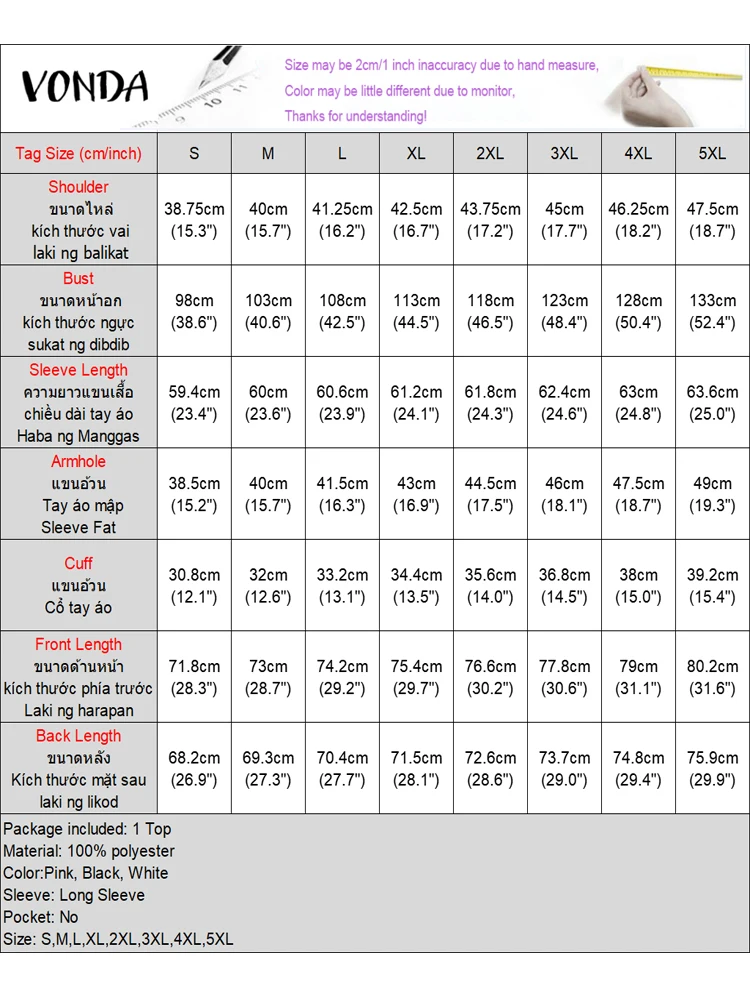 VONDA осеннее модное пальто с отложным воротником и бантом повседневный пиджак