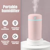 portable 420ml electric air humidifier aroma oil diffuser usb cool mist sprayer with colorful night light for home car purifier