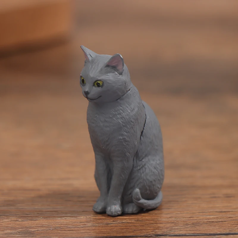 

1 шт., миниатюрная статуэтка кошки из смолы