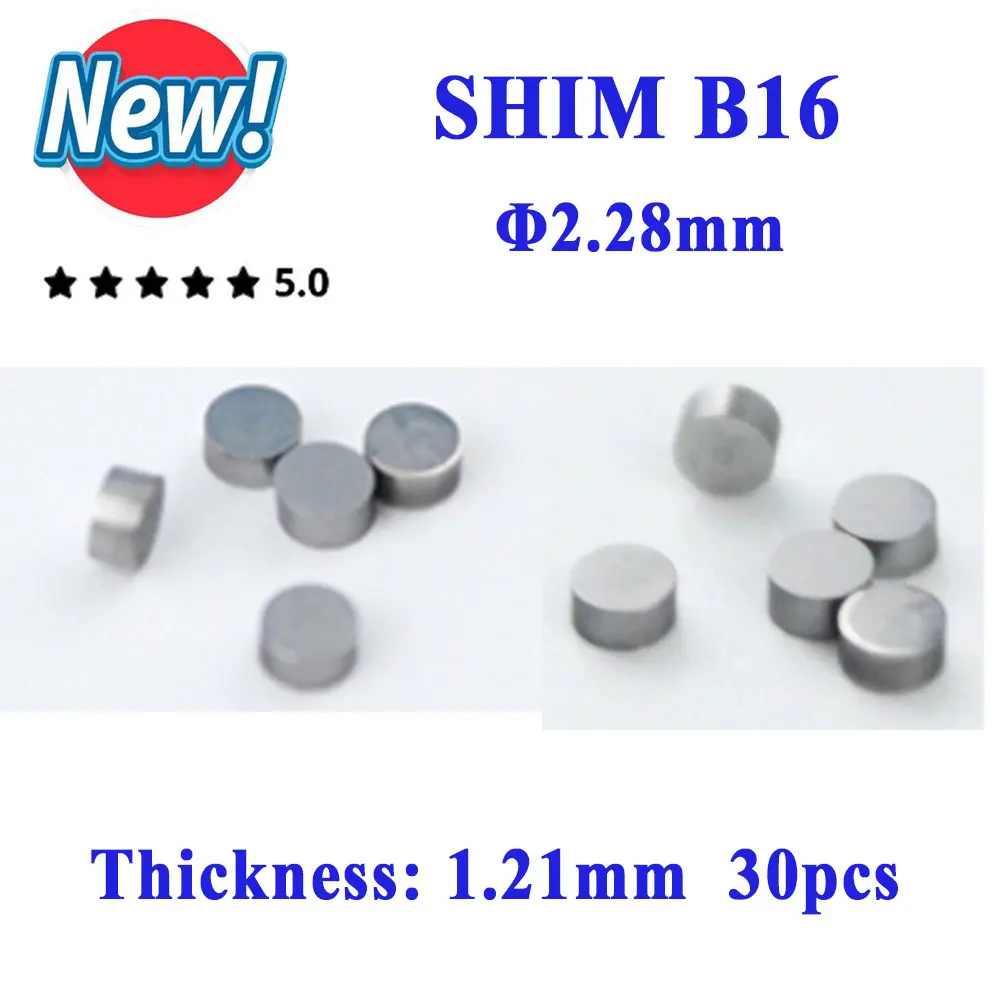 

B16 Топливная форсунка, шайба, уплотнительное стальное кольцо B16 1,03-1,25 мм, регулировочные прокладки для дизельного инжектора Bosch, прокладки для распылителя