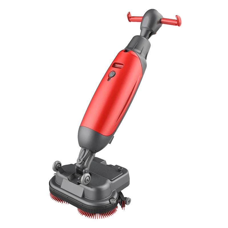 

popular cheap price mini dual disc walk behind tile cleaning machine floor scrubber for home