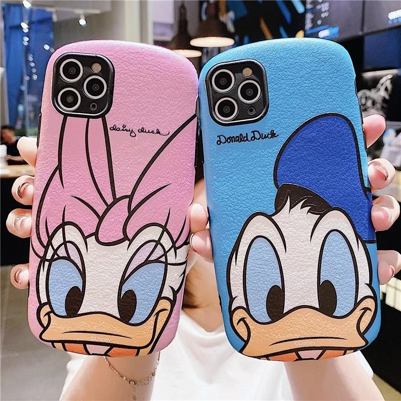 

Round Donald Duck Iphone 13 Case for iphone 11pro Relief Xsmax Daisy 12 Case Xr