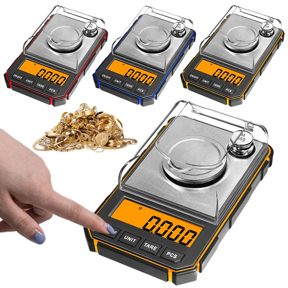 0 001 г/50 г лабораторные прецизионные весы из нержавеющей стали электронные