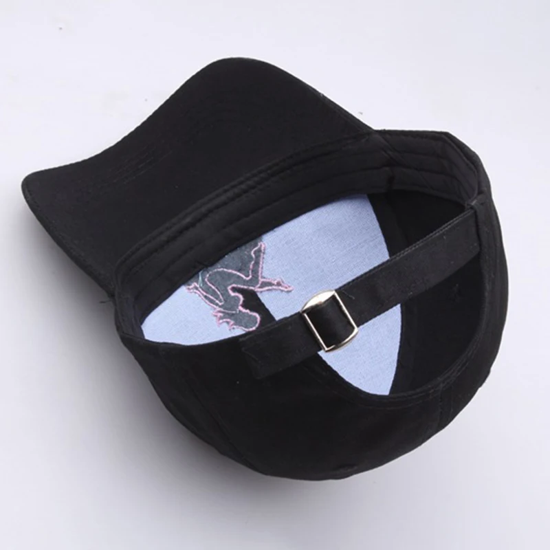 Женская и мужская Кепка с вышитыми надписями Модная хлопковая черная