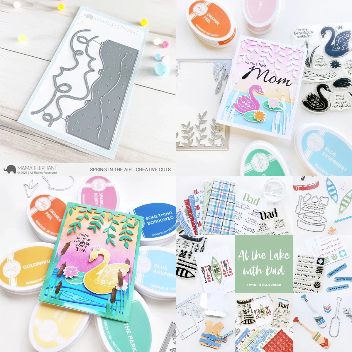 Curve Spring In The Air 2021 новые металлические штампы для резки Diy скрапбукинг ремесла