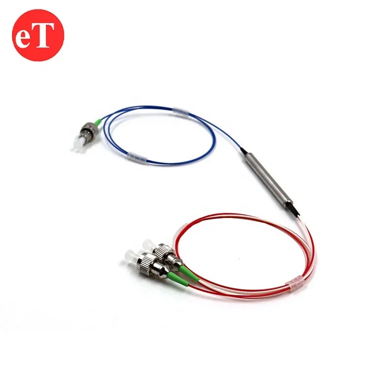 HI1060 Fiber 1064nm 1x2 3 порта поляризация нечувствительный 900um волоконно-оптический