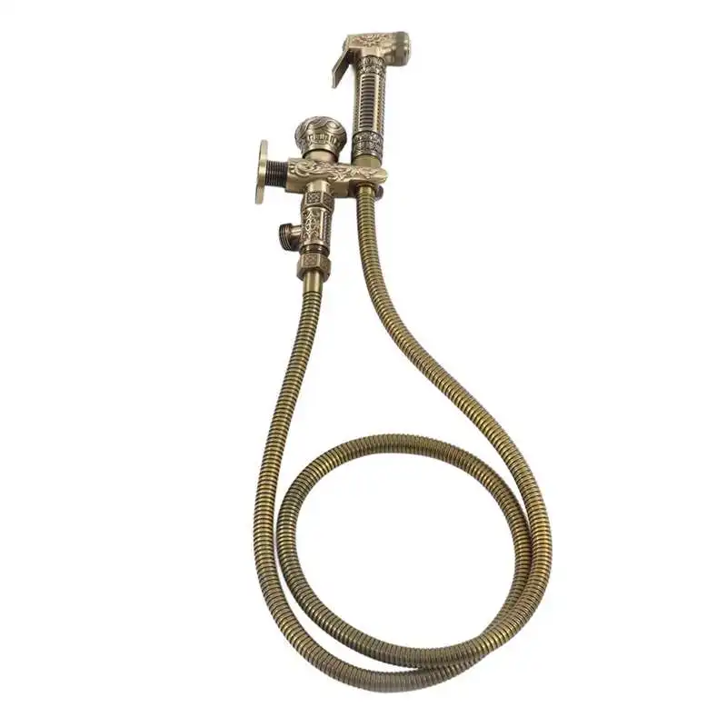 

Antique Bidet Sprayer Antique Copper Finish Toilet Sprayer Female and Male Thread G1/2 for Bathroom