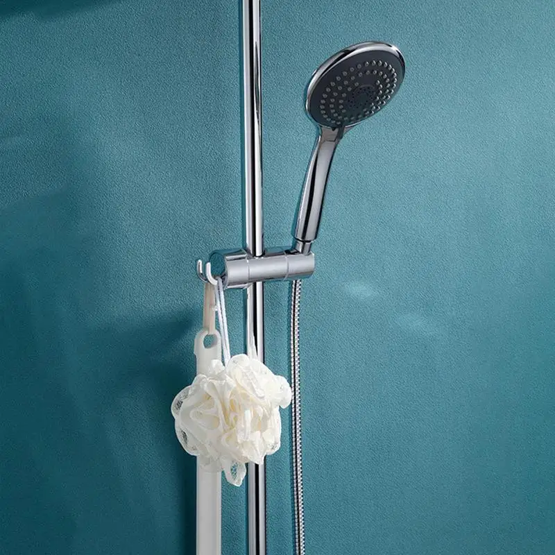 

Wall Mount Adjustable Shower Head Sturdy Handheld Flexible Nozzle Slide Brackets Bathroom Storage Organizer Accessories