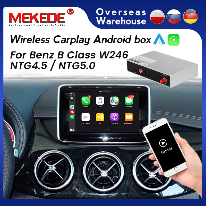 

Беспроводной декодер для автомобиля Benz B Class W246 NTG4.5/NTG5.0 Android