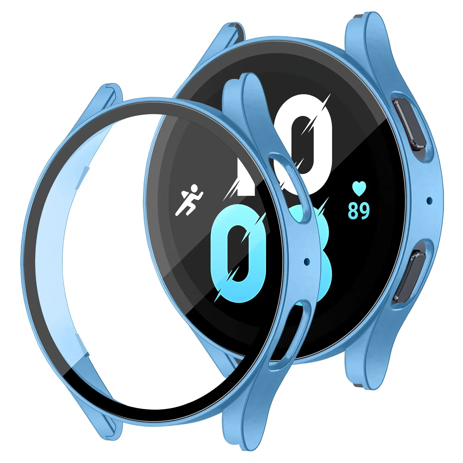 Vetro + Custodia Per Samsung Galaxy Watch 5/4 44Mm 40Mm Accessori Copertura Paraurti Per Pc Protezione Schermo All-Around Galaxy 5 Pro 45Mm