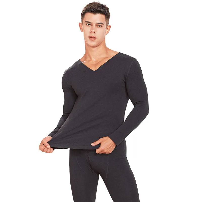Seamless Men's Thermal Underwear Set Male Winter Long Johns Thermo Underwear Suit Mens 2Pcs/set Cotton Autumn Keep Warm Clothing