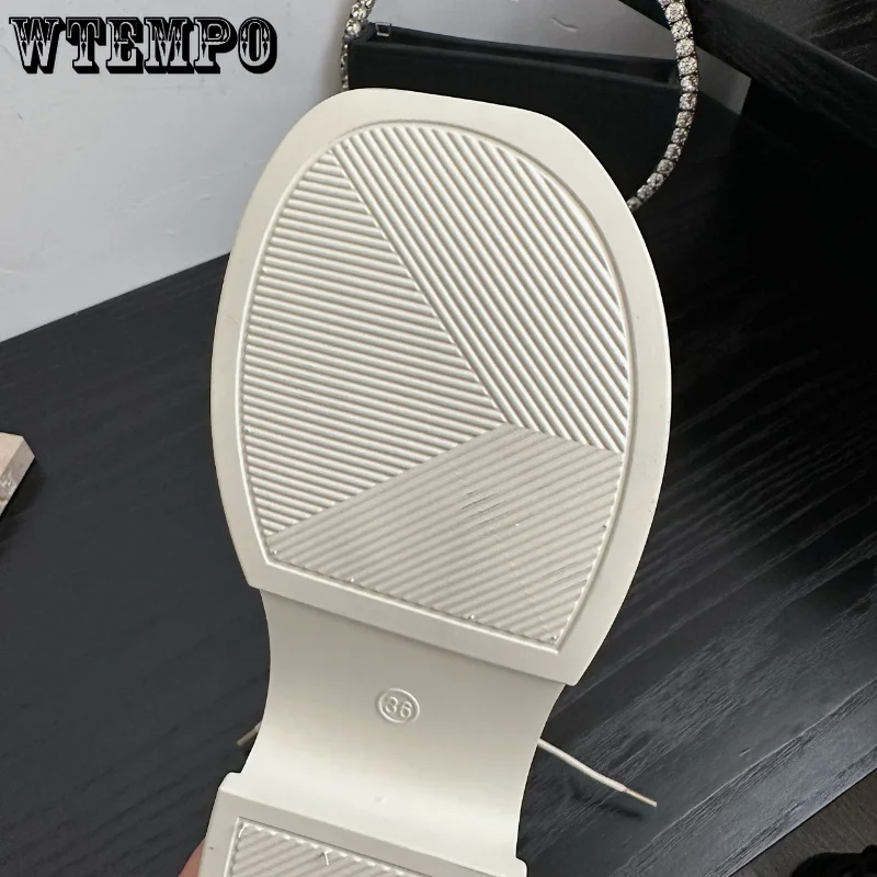 WTEMPO Women's High Heel Sandals Summer Sexy Cross Strap Shoes Fairy Style Zipper Girl Round Toe Boot Wholesale Dropshipping