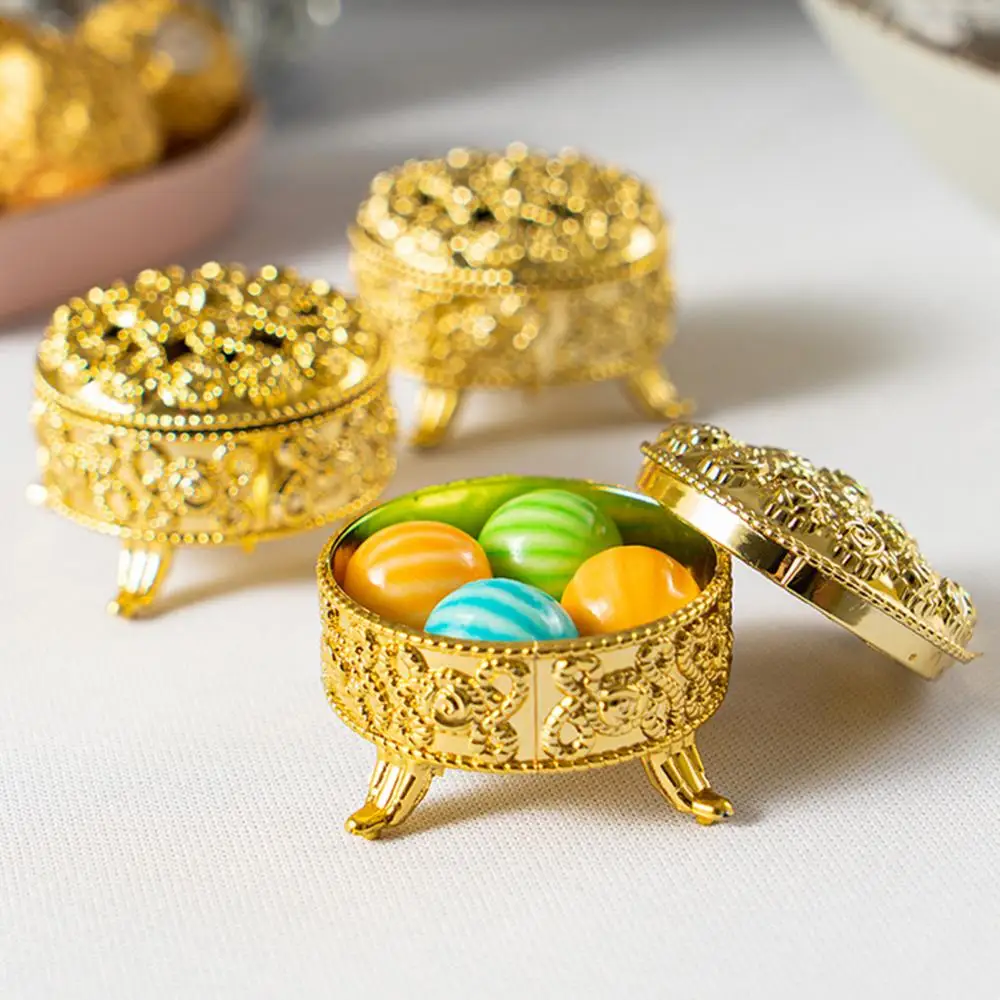 Portable Favor Trinket Box 2pc Candy Container Table Decor Souvenir Gift Case Home Office Decor