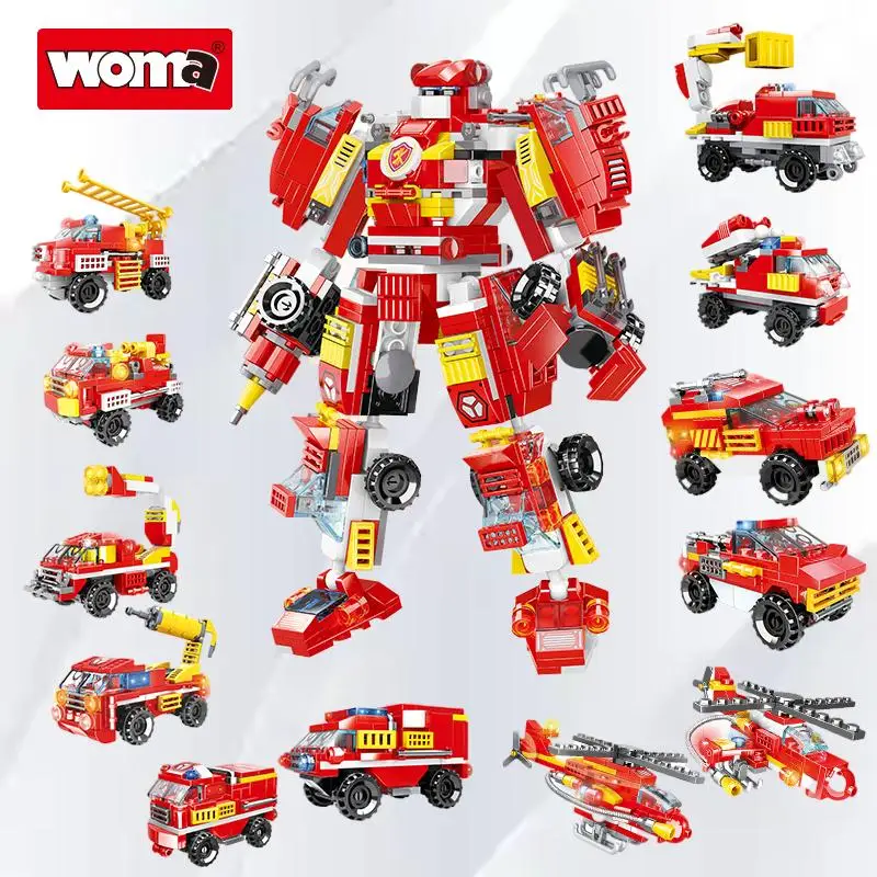 

WOMA TOYS Transform Robot Model - The Ultimate STEM Learning Building Block Brick Set for Kids