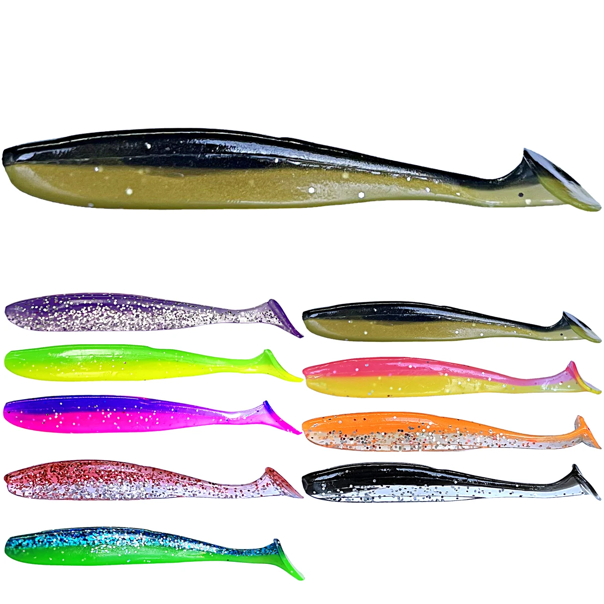 7.5 Lure Em Lexi Ribbon Tail Worm Soft Plastic Bait