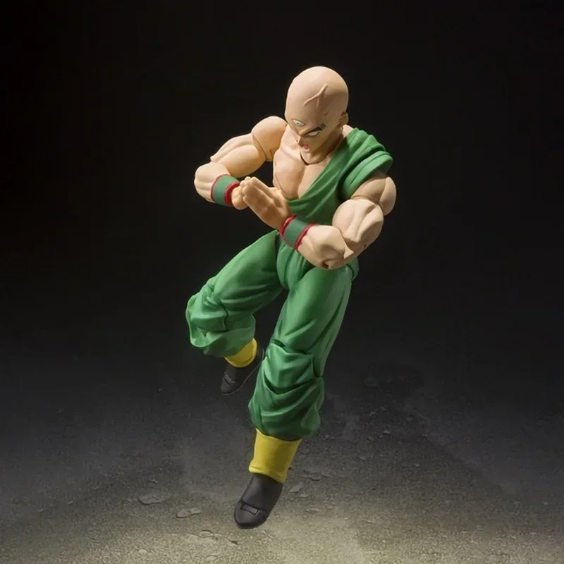 Фото Bandai Dragon Ball Аниме Фигурка SHF Dragon Ball Z Tien Shinhan Chiaotzu Набор из натуральной модели Аниме Фигурка Игрушки для детей №5