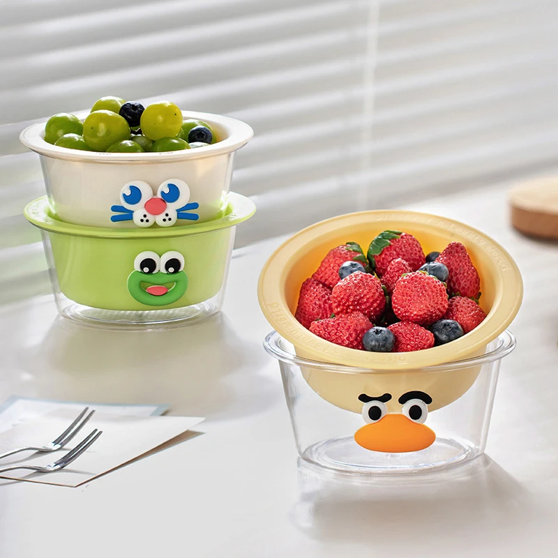 Креативная милая утолщенная двухслойная мини-корзина для слива