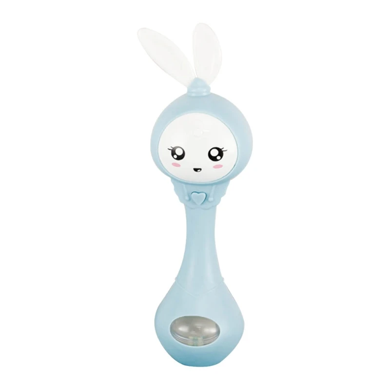 Baby Rattle Toys Animal Cute Rabbit Hand Bells Kids Cartoon Rabbit Toys Sleeping Accompany Animal Shaped Tumbler Rattle