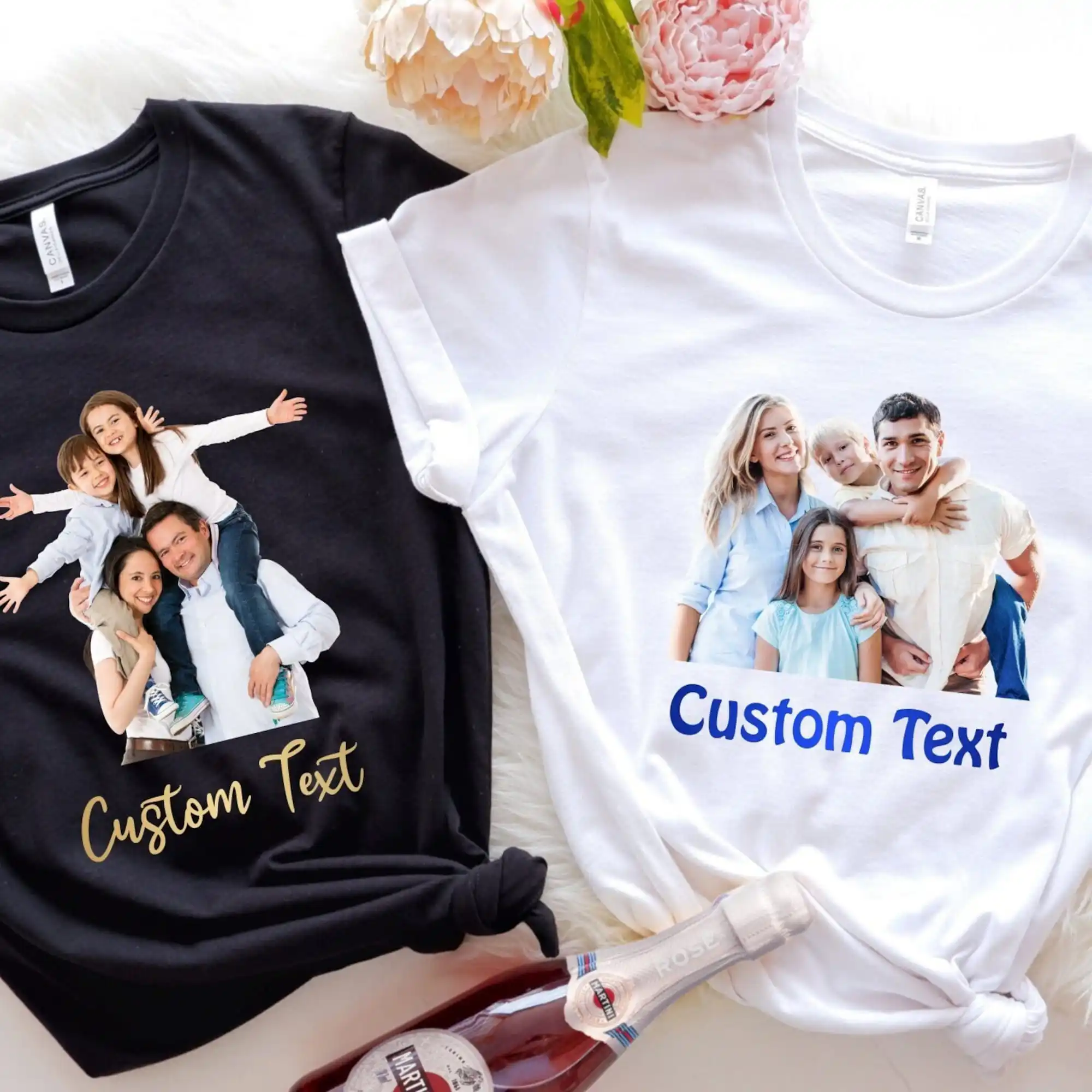 Индивидуальная футболка с фотографией печати пота Сделайте свой собственный