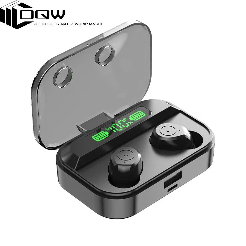 

TWS-наушники OQW TG01 с поддержкой Bluetooth и зарядным футляром