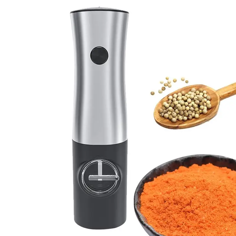 

Salt And Pepper Grinder Electric Cumin Mill Stainless Steel Grinder Shaker With Adjustable Coarseness And LED Light Kitchen