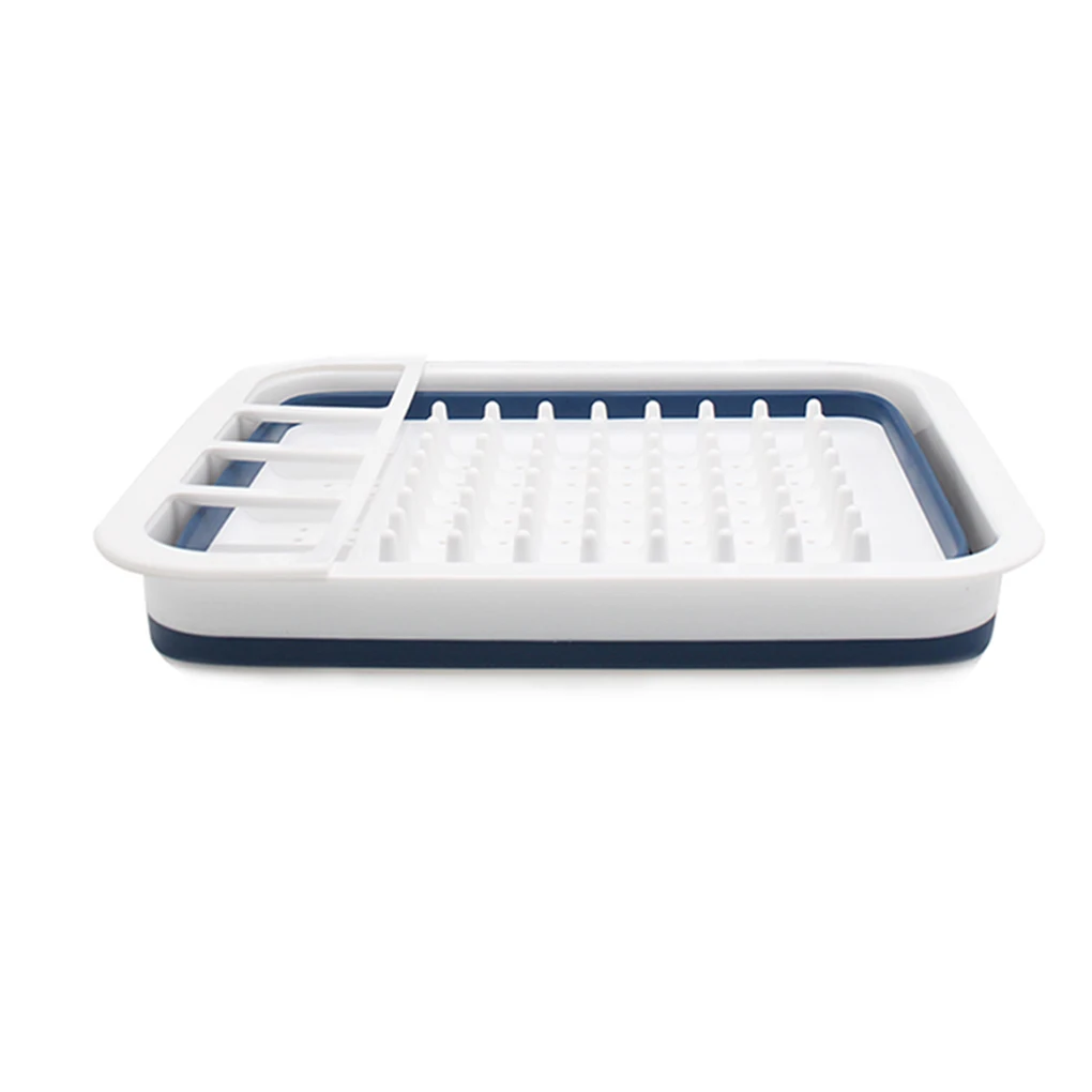 

Tableware Drainer Collapsible Washing Bowl Dish Draining Basket Folding Water Reusable Rack Organizer